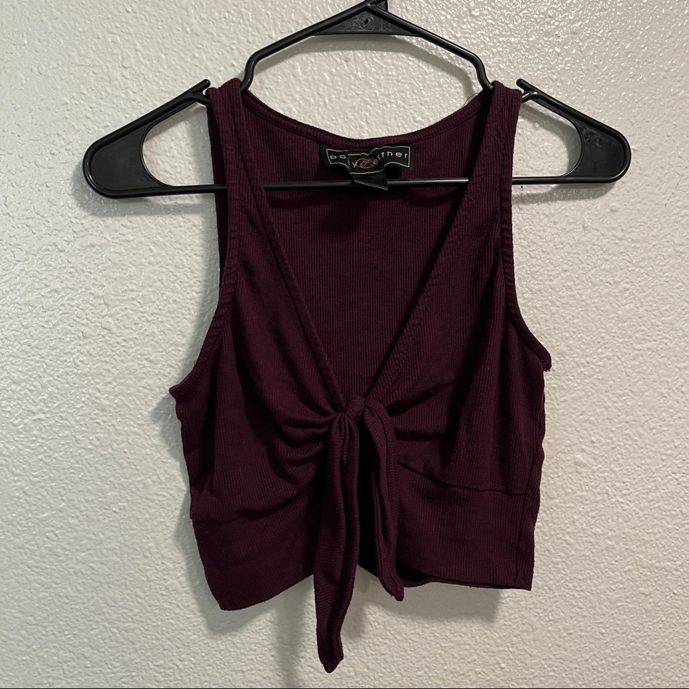 Purple crop top